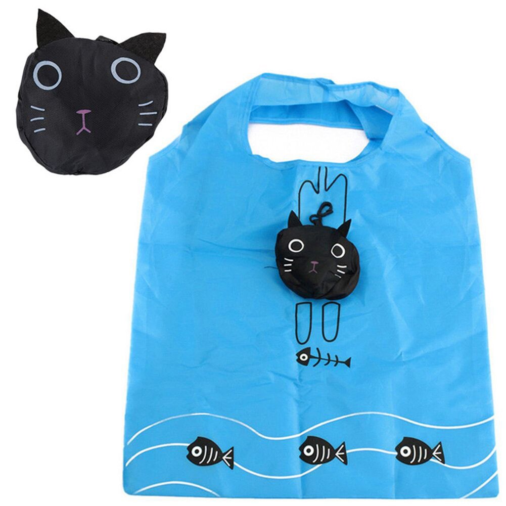 Bags Animal Prints Cute Grocery Travel Foldable Handbag Tote Storage Shopping Bags Reusable Flower Animal Shopping Bags