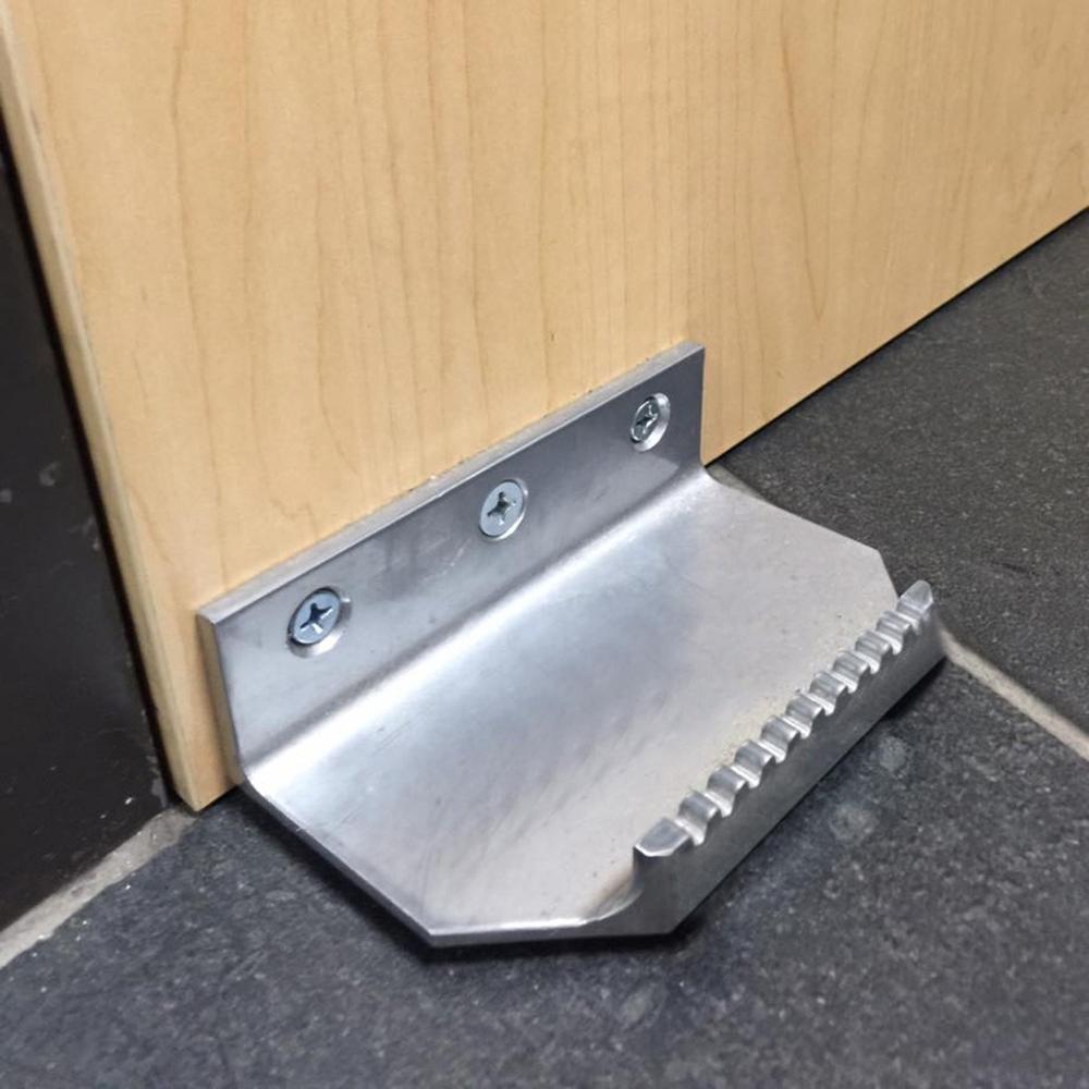 Tirador de puerta de pie sin contacto, soporte para abridor de puerta de baño, funciona con los pies, para oficina y negocios