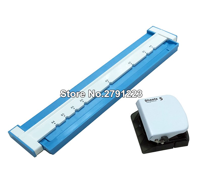 A4 / A5 / B5 Hole Puncher DIY Loose Leaf Hole Punch Handmade Loose-leaf Paper Hole Puncher color random: Default Title