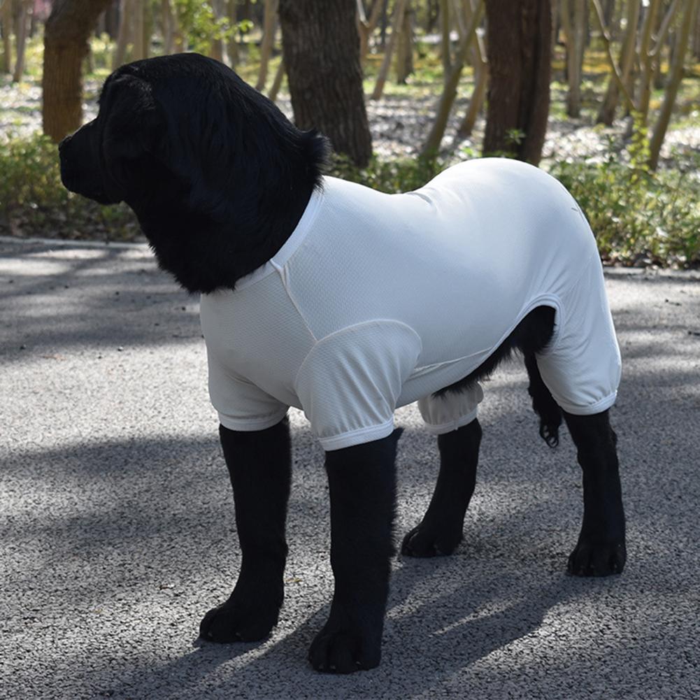Mono suave para perro, traje Anti-UV de Color sólido, ropa de calle para perro, camisa informal para mascotas