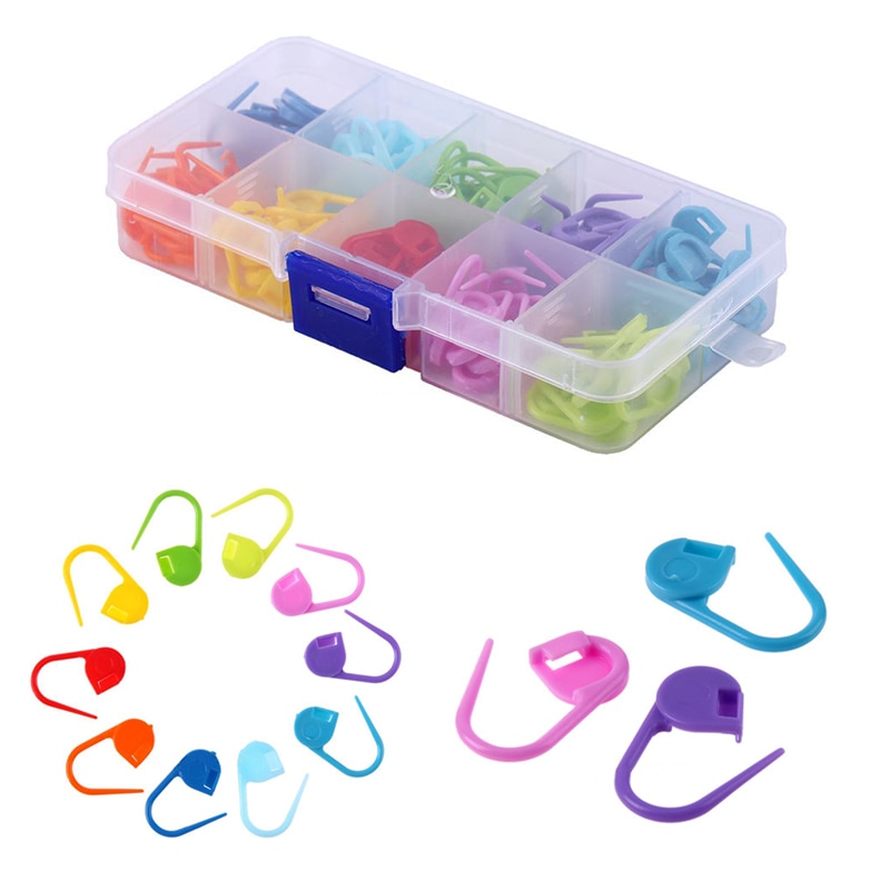 100 Stks/partij 22Mm Kleurrijke Plastic Safty Pins Trui Gesp Naald Knit Gewijd Baby Garen Diy Weven Gereedschap Accessoires