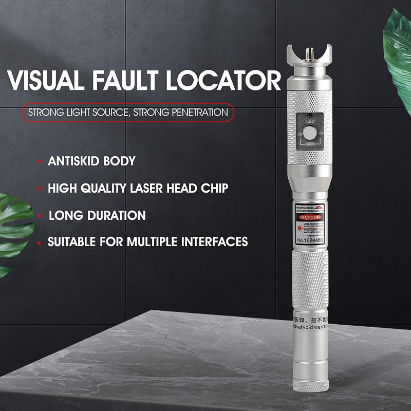 Pluma de fibra óptica tipo bolígrafo, localizador de fallos visuales de AUA-2S-30MW/20MW/10MW, fuente de luz roja, pluma de prueba de fibra de 10-30 km,