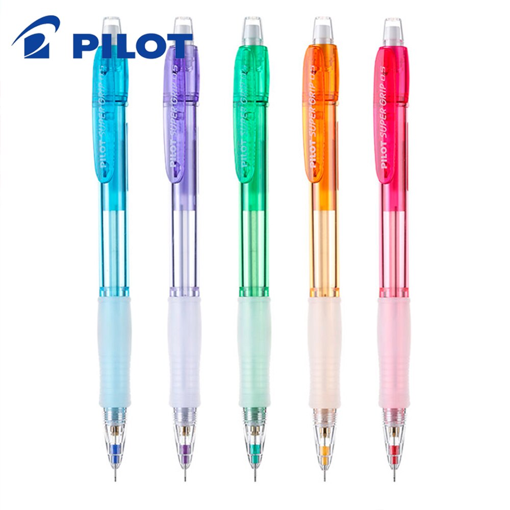 Japan PILOT H-185N mechanical pencil color transparent rod 0.5mm retractable mechanical pencil for students