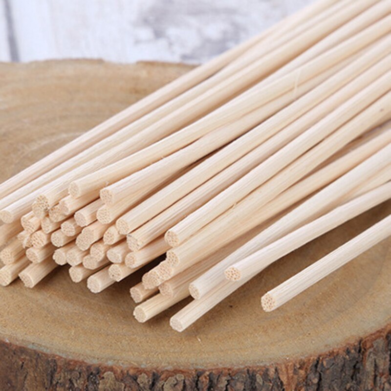 Natuurlijke Kleur 10Pcs Reed Wood Sticks Riet Hout Olie Diffuser Vervanging Rotan Riet Stok Sticks Voor Aroma