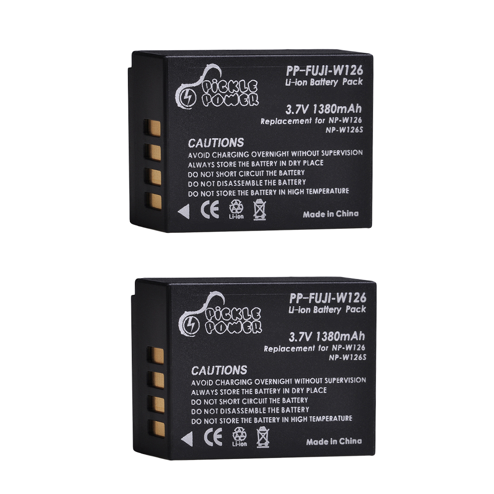 1380mAh NP-W126S NP-W126 batterij voor Fujifilm X-T100, X-T200, X-M5, X100F, X100V, X100VI, X-S10, X-A5, X-A10, X-E4, X-Pro3, X-T2