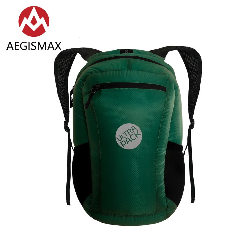 AEGISMAX 18L draussen Camping Ultraleicht Reisetasche Rucksack unisex Wasserdichte Bergsteigen Fahrrad Tragbaren Rucksack: Pfau Blau