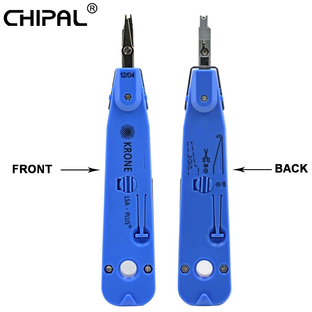 CHIPAL KRONE lsa-plus outil de poinçonnage avec capteur pour téléphone télécom RJ11 Ethernet LAN réseau Cat5 RJ45 tableau de connexions testeur de câble