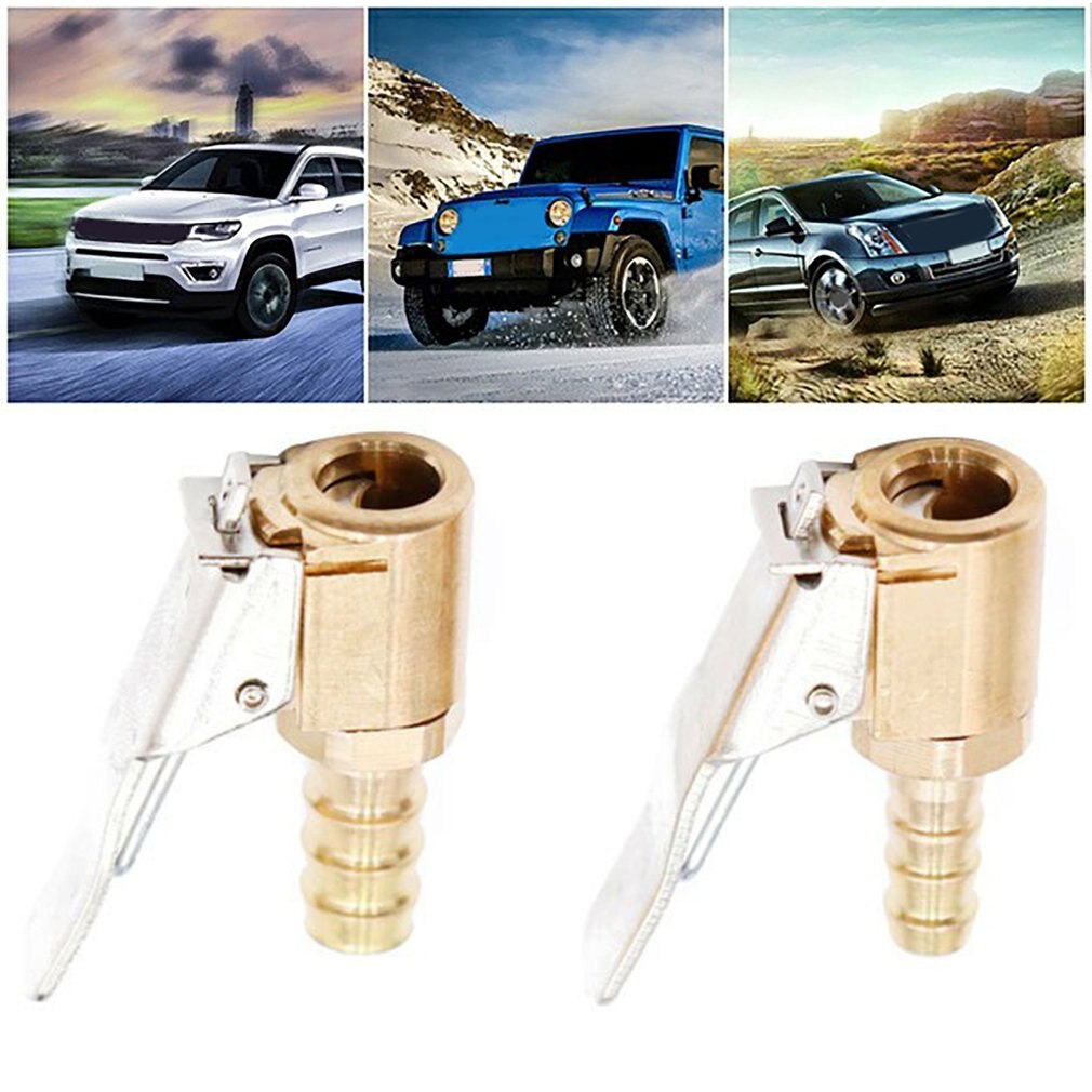 Car Tire Inflation Nozzle Universal Auto Air Pump Lining Clip 6mm/8mm Truck Tire Inflator Valve Clamp Tire Repair Tools