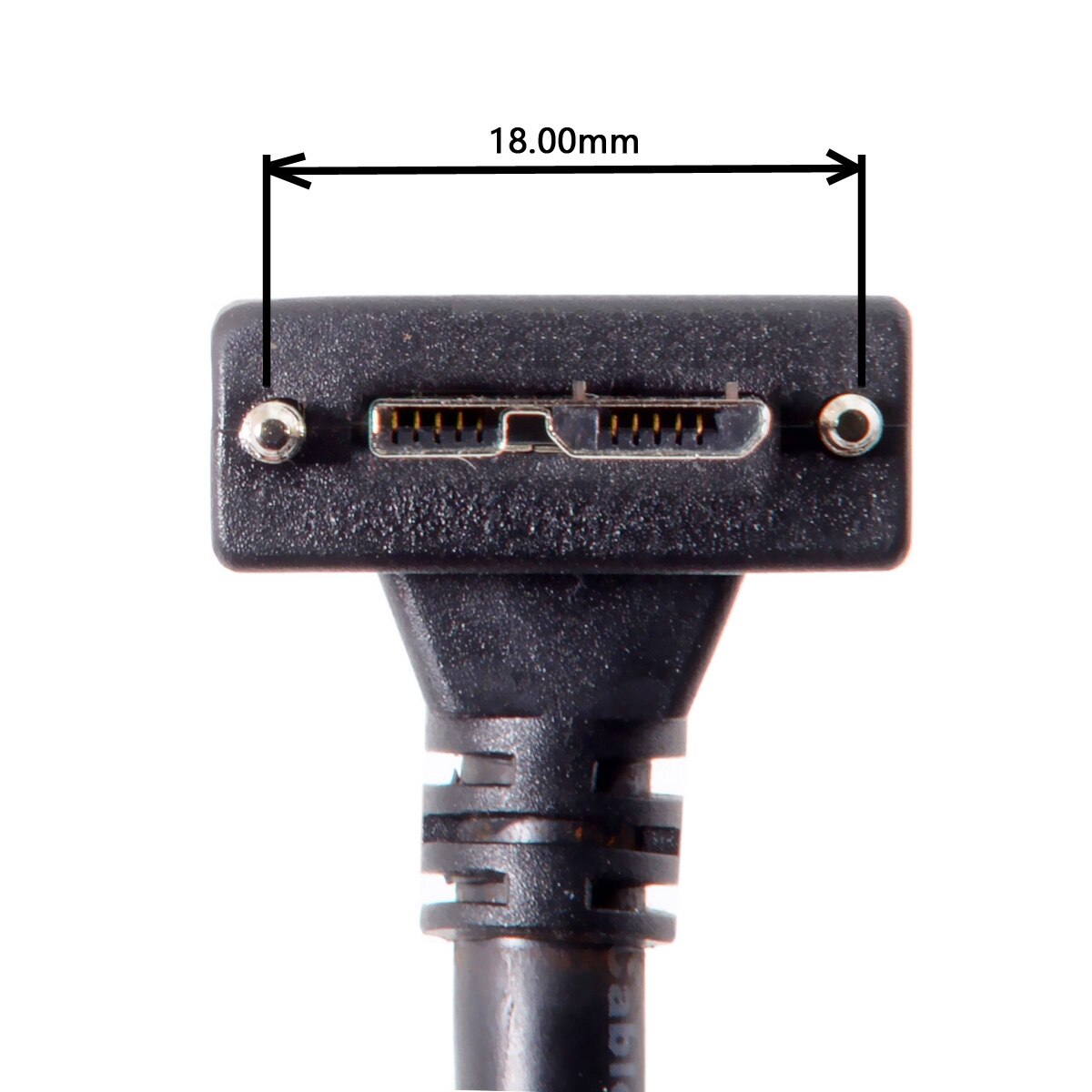 1.2m 90 Degree Down Angled Micro USB Screw Mount to 3.0 Data Cable for Industrial Camera