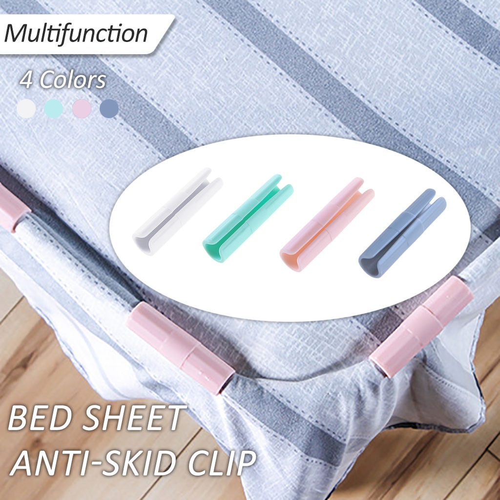20PCS Multifunction Anti-Skid Bed sheet Clip Household bedsheet Quilt Corner Clamps Food Clip snack seal clips Holder For Home