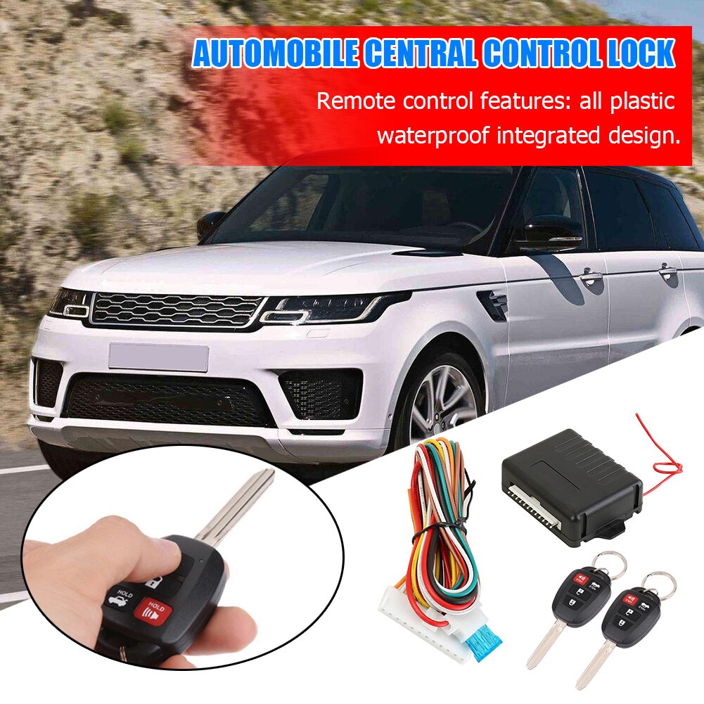 Universal Car Remote Central Door Lock Kit Auto Keyless Entry Alarm System 410/T401Elements Personal Car Part Ornaments