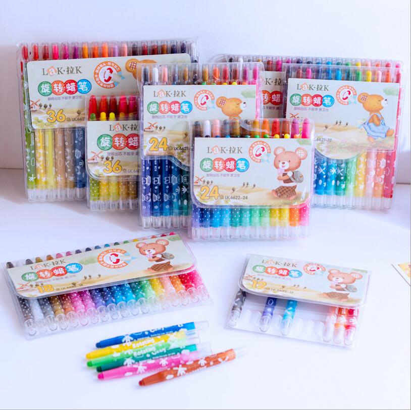 10 ceras de colores Pastel aceite creativa lápiz de color Graffiti pluma niños pintura dibujo Kawaii papelería Set no-tóxicos Crayon
