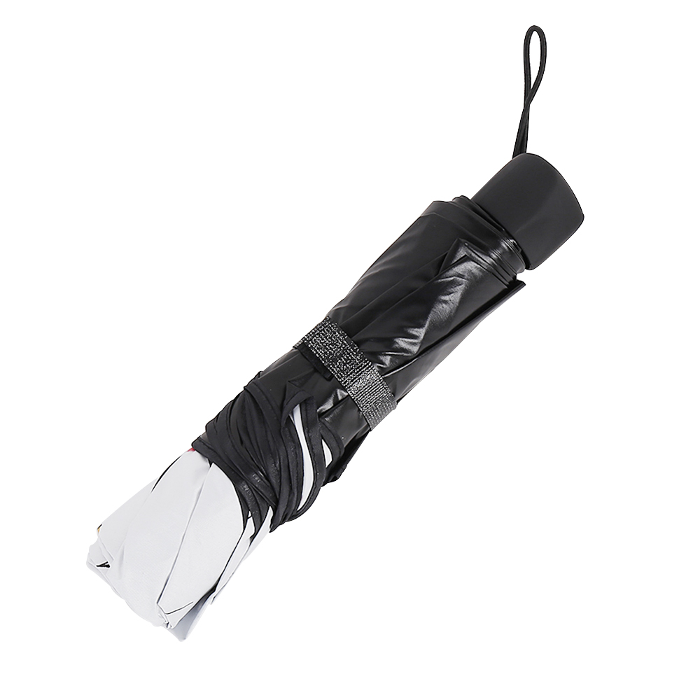 Becautiful blomst 3 folde paraply kvinde anti -uv 50+  uv solbeskyttelses paraplyer vindtæt sort belægning 8k parasoller paraplyer