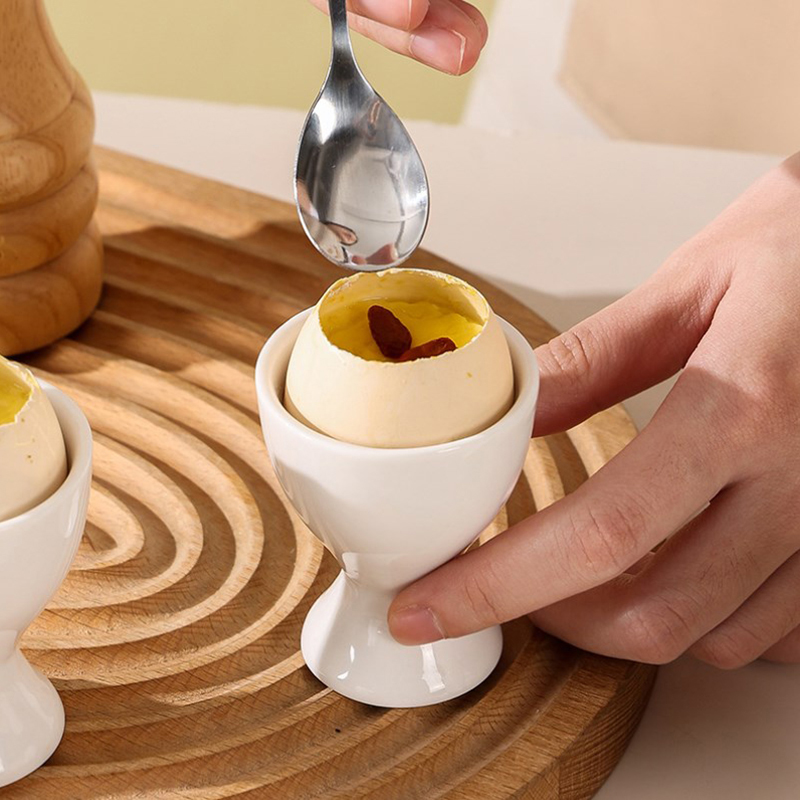 Eierhalter, weißer Eierbecherhalter, harte, weiche gekochte Eier, Frühstücks-Eierhalter, Bankett-Eier, Zubehör, Küchenzubehör