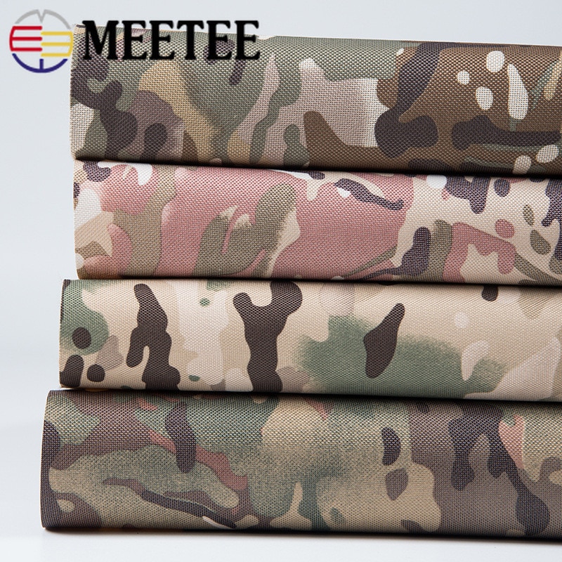 Meetee 100*150Cm 600D 72T Polyester Waterdicht Pvc Desert Jungle Camouflage Oxford Doek Diy Bagage Tent accessoires
