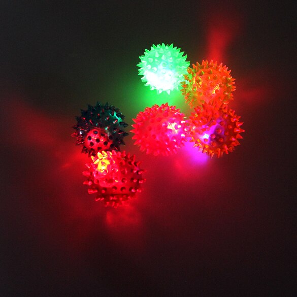 Knipperlicht Up Spikey Hoge Stuiterende Ballen Novelty Sensory Egel Bal YH-17