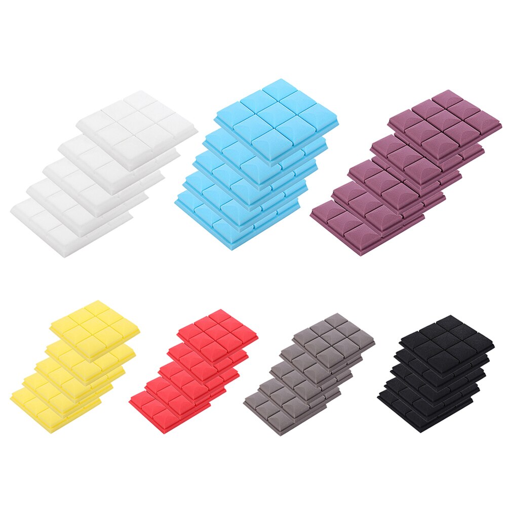 5 Pcs Akoestische Geluiddichte Schuim Geluidsabsorberende Panel Voor Home Studio Ktv 30X30Cm In Voorraad