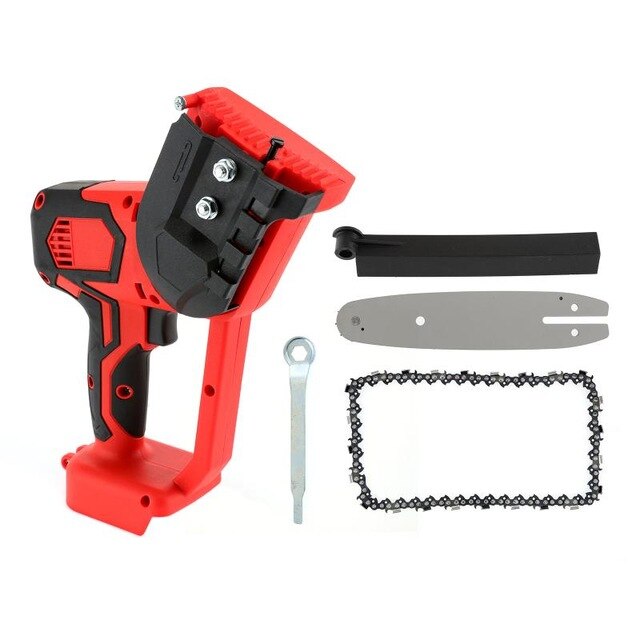 8 Inch 1200W Elektrische Snoeizaag Kettingzaag Hout Snijders Beugel Motor Tuin Boom Logging Trimmen Zag Houtbewerking Power Tool: Rood