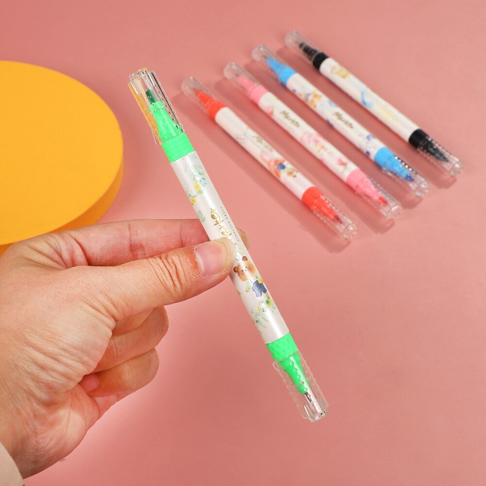 6 stuks gelpennen glitter, regenbooggelpennen, 6 kleuren glitter