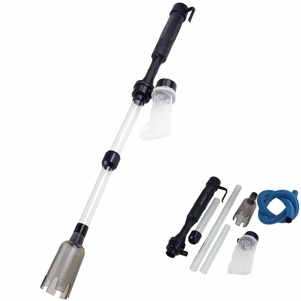 IREENUO Pulitore per Ghiaia Acquario Elettrico, Sifone Aspirarifiuti Acquario per Pesci, Filtro Acqua, Sifone per Acquario Elettrico del Pulitore per Cambio Acqua