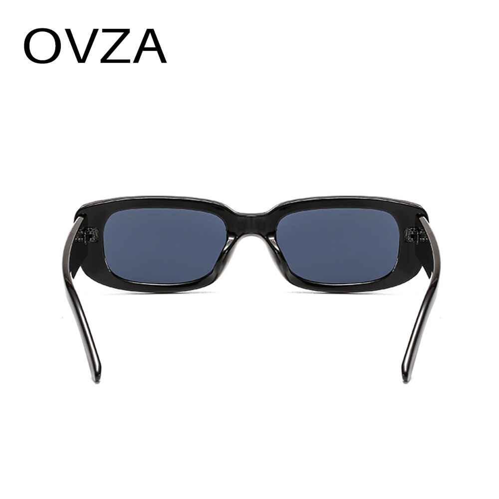 Ovza smalle zonnebril voor dames heren rechthoekige bril  uv400 doorschijnend snoepkleur  s6001