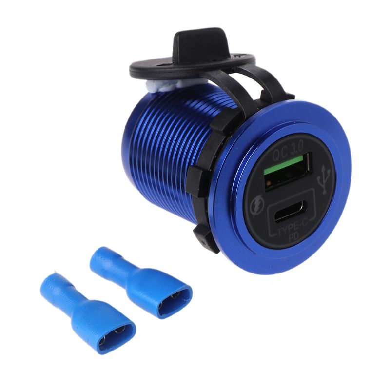 Aluminium-diy-schnellladegerät mit  qc3.0 18w -c- und pd-anschlüssen für samsung-handys und tablets