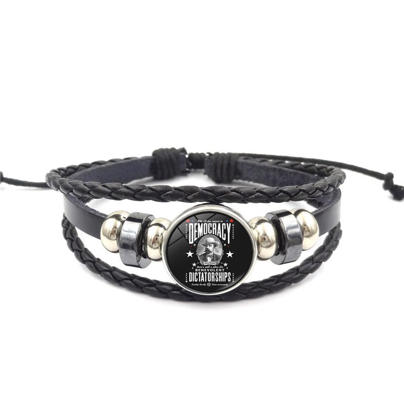 Products Accessories Jack Daniels Time Stone Braided Bracelet Retro Handmade DIY Beaded Bracelet Multilayer Hand Jewelry: Xswx1868 2