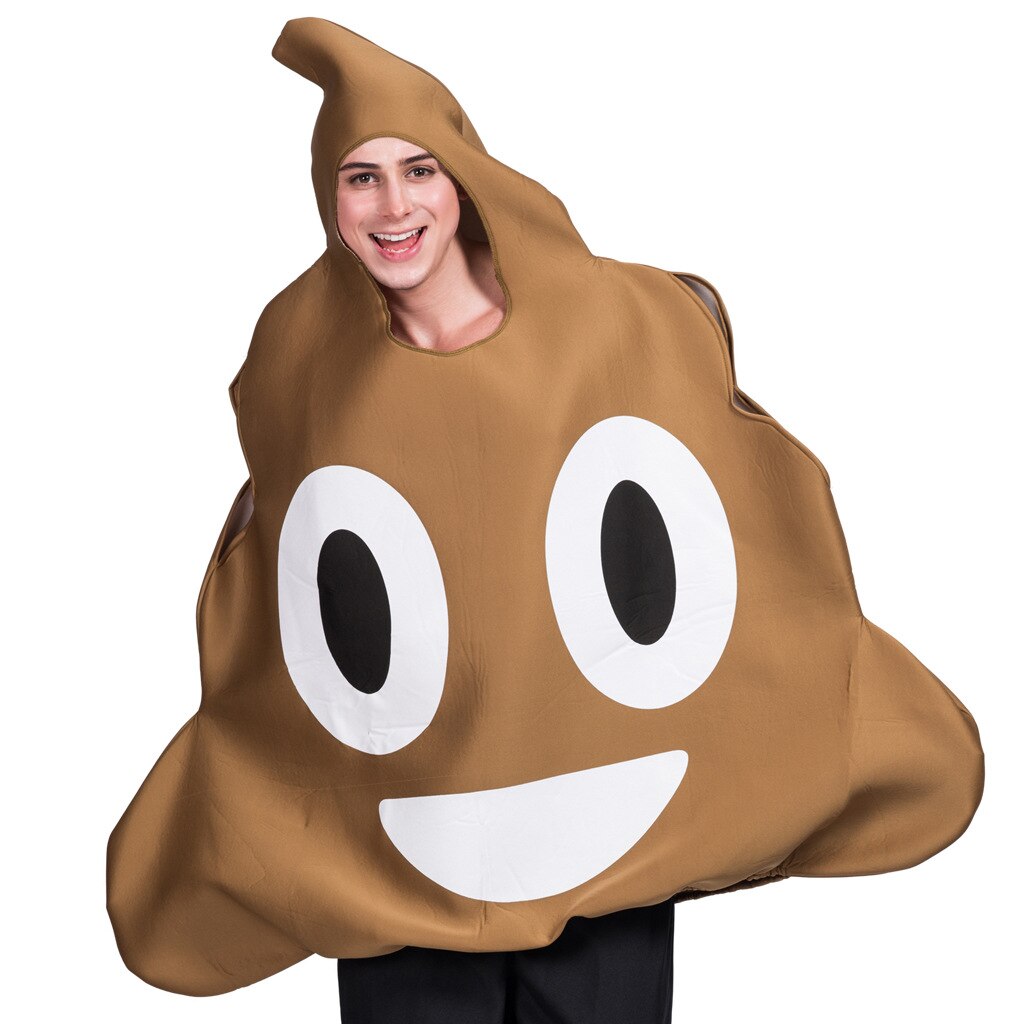 Halloween poop udtryk mænds og kvinders cosplay kostumer halloween kostumer svampe poop børneshow siamesisk tøj