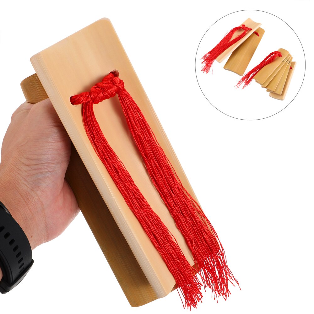 1pair Bamboo Allegro Castanets Traditional Kuaiban Musical