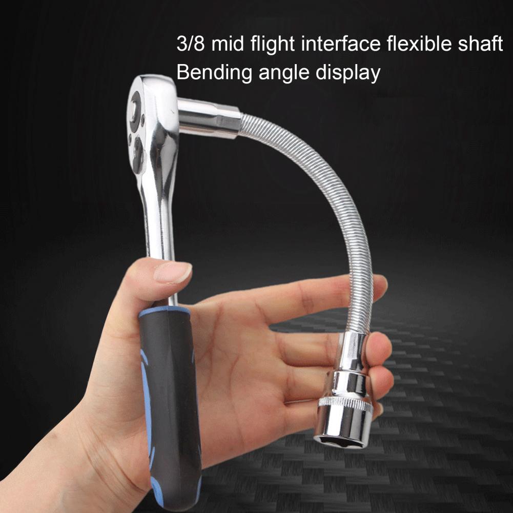 1/4 3/8 1/2 Socket Extension Rod Bar Strong Torque Universal Electric Drill Screwdriver Bit Snake Flexible Hose Cardan Shaft