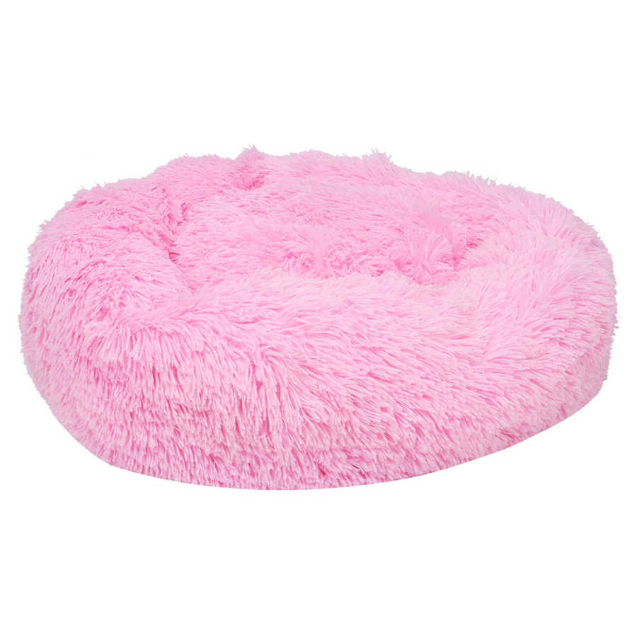 Pet Bed Round Shape Plush Soft Plush Dog Cat Puppy Sleeping Winter Warm Cushion