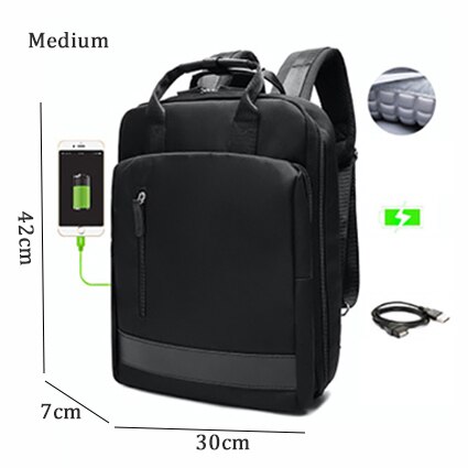 Novo usb de alta capacidade mochila feminina saco de escola para meninas adolescentes 15.6 polegadas portátil senhoras juventude viagem de volta pacote saco das mulheres: middle black14