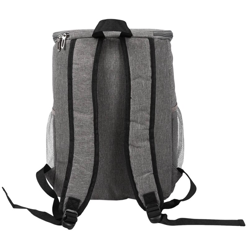 Weyoung stor kapacitet lækage bevis mænd kvinde termisk isoleret køligere skulder rygsæk picnic taske ,1 stk, grå