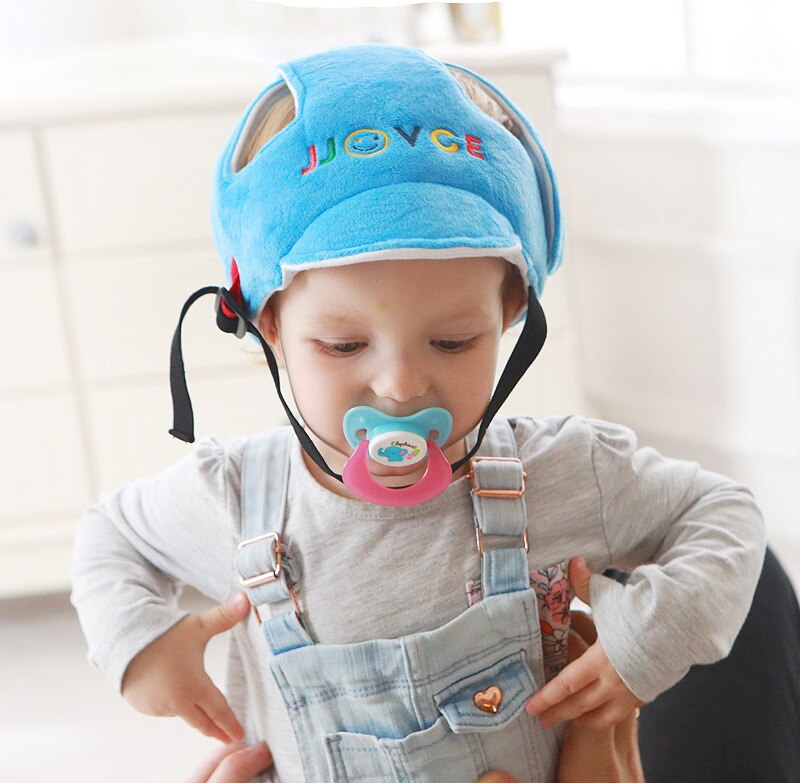 Verstelbare Baby Hoofdbescherming Hoeden Baby Helm Beschermende Kussen Hoofd Protector Kussen Cap Voor Kinderen Leren Lopen: Blauw