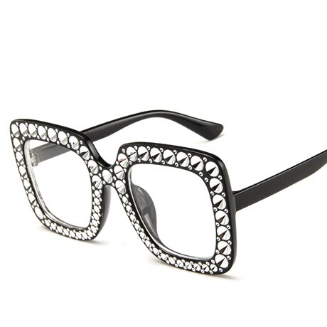 Shining Diamond Sunglasses Women Brand Flash Square Shades Female Mirror Sun Glasses Oculos Lunette: 6