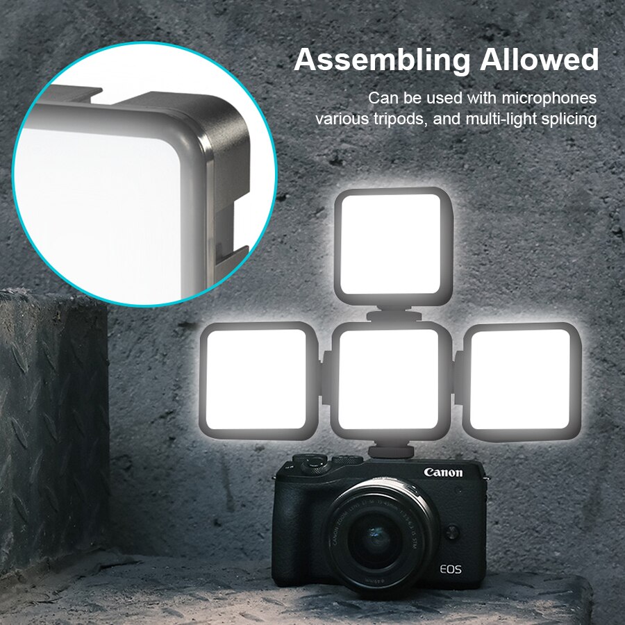 Jumpflash Tripod Phone Stabilizer Holder Condenser Microphone LED Fill Light for Photo Video Selfie Camera Phone