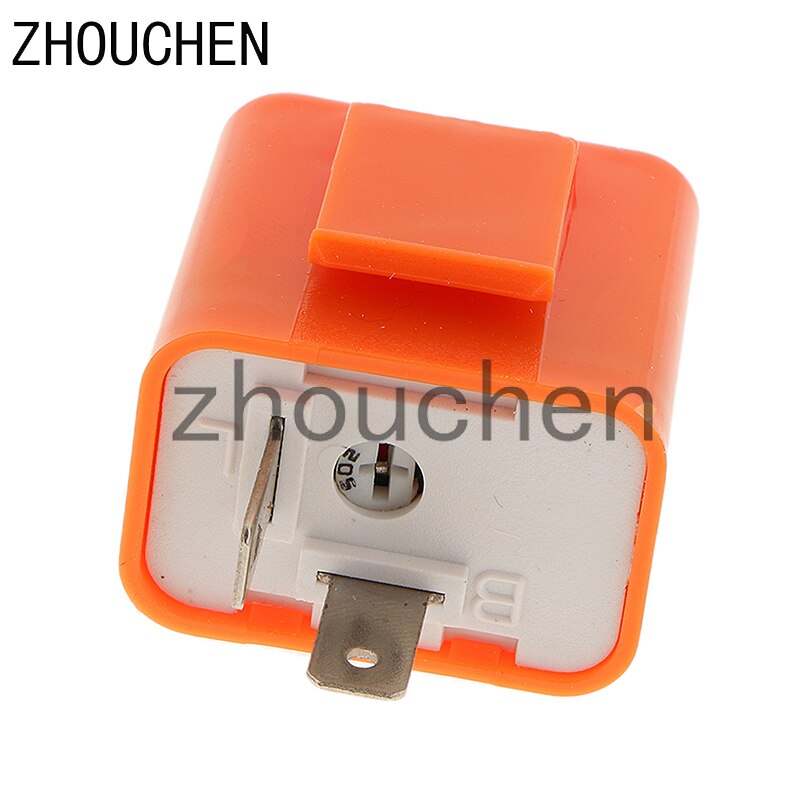 12V Speed Adjustable 2-Pin LED Flasher Relay Motorbike Turn Signal Indicator