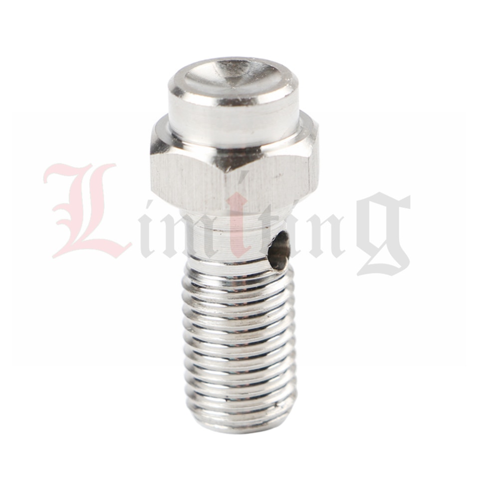 Universele 1.0Mm/1.25Mm Afvoer Olie Schroef Motorfiets Uitlaat Schroef Afvoer Banjo Bout Voor Remklauw/Tubing slang/Hoofdremcilinder