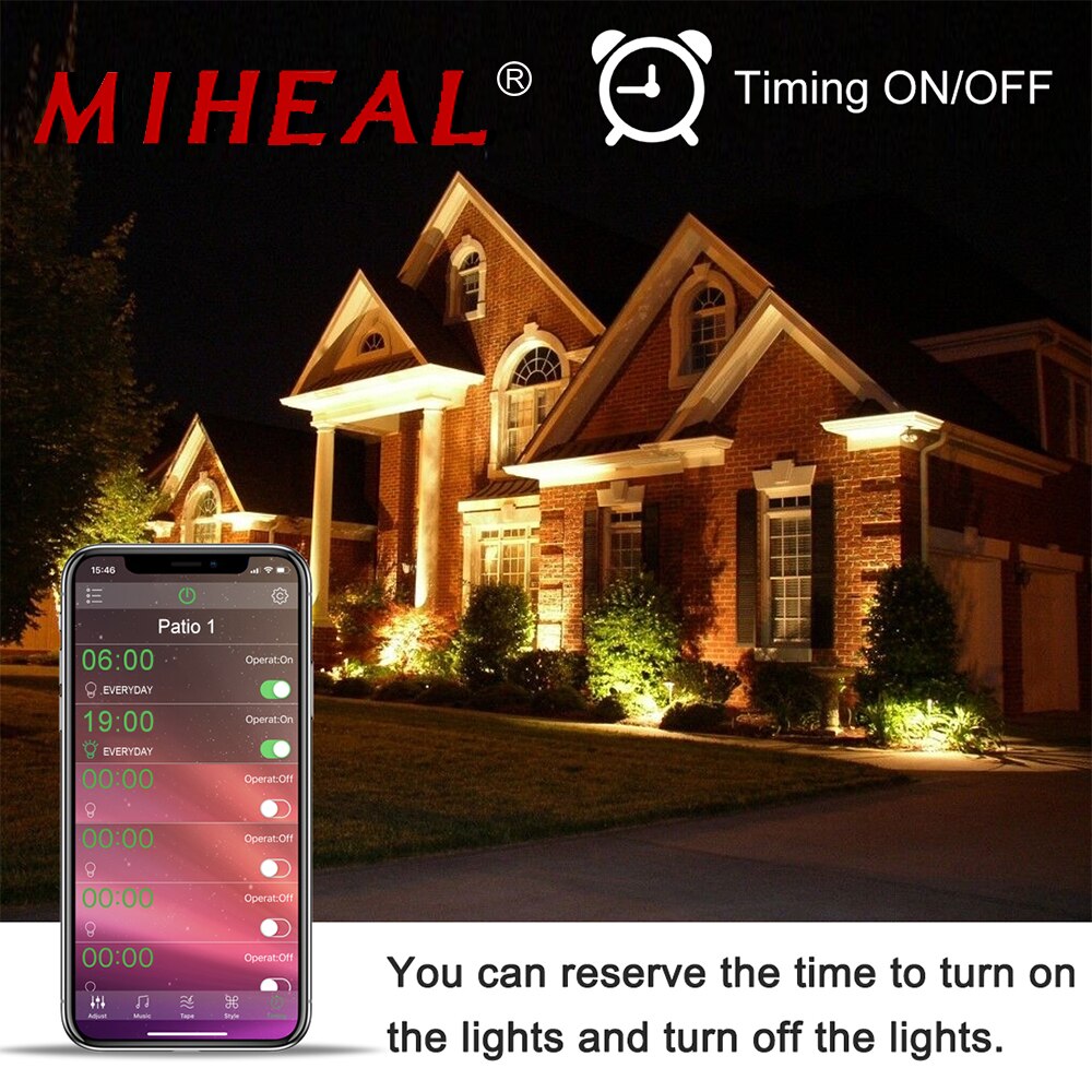 LED RGB Flood Light 50W/100W Bluetooth APP Outdoor RGB Smart Floodlight 220V Spotlight IP68 LED Wall Washer Light