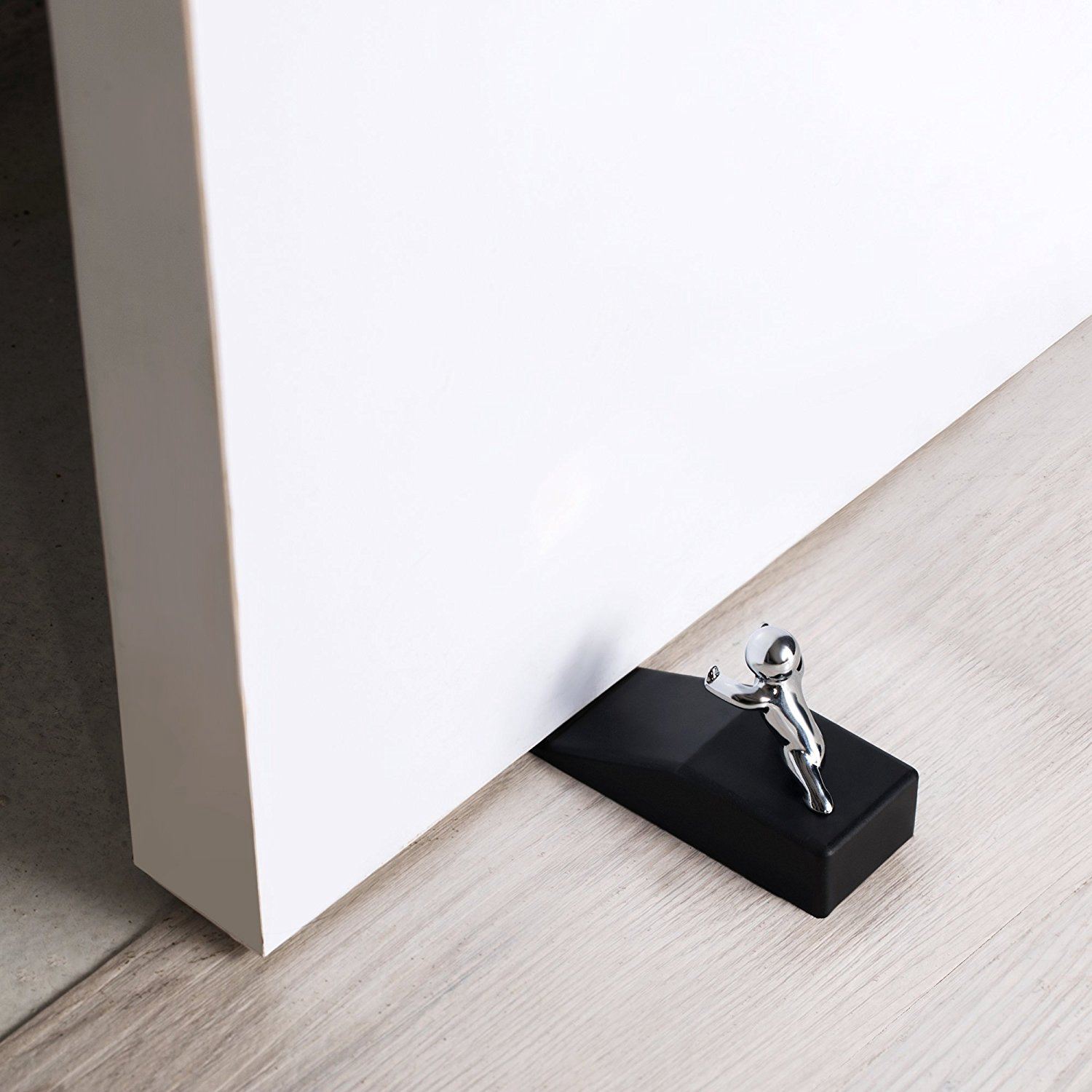 Zinc Alloy Little and Man with Non-slip Rubber Bases Door Stop Safe Anti-collision Door Stopper Rubber Novelty Decorative