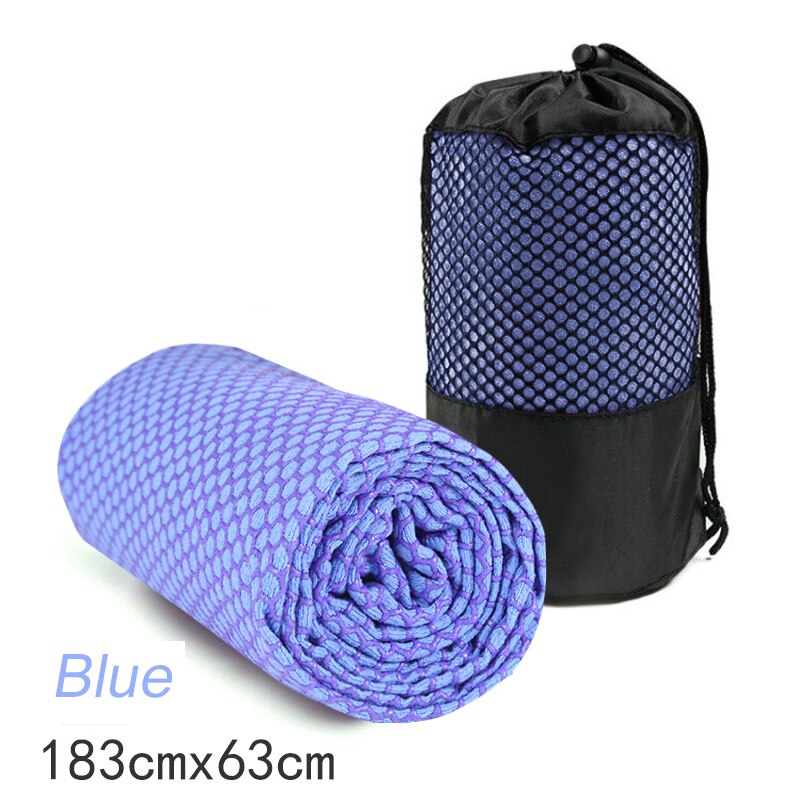 Anti-Slip Yoga Mat Anti-Slip Handdoek Maat 183Cm * 61Cm 72 Inch X 24 Inch microfiber Sport Handdoek Yoga Mat Drape Yoga Handdoek: Black