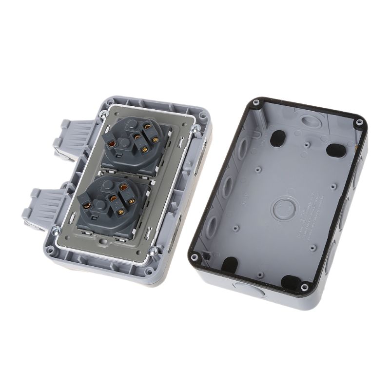 Outdoor Wall Switch Socket IP66 Weather&Dust Proof Power Outlet EU Standard
