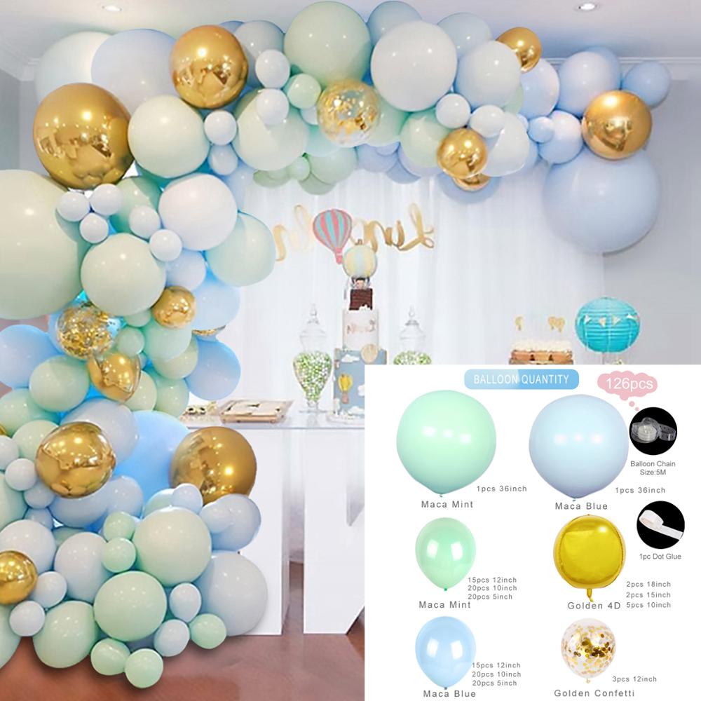 Macaron Balloons Garland Garden Arch Rose Gold Confetti Ballon Wedding Balloon Arch Stand Birthday Party Decor Kids Baby Shower: balloon 4