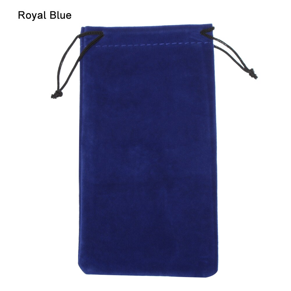 1Pc Koord Fluwelen Zakjes 18X9Cm Sieraden Verpakking Display Tassen Zachte Brillen Pocket Bril Doek Bag Eyewear case: blue