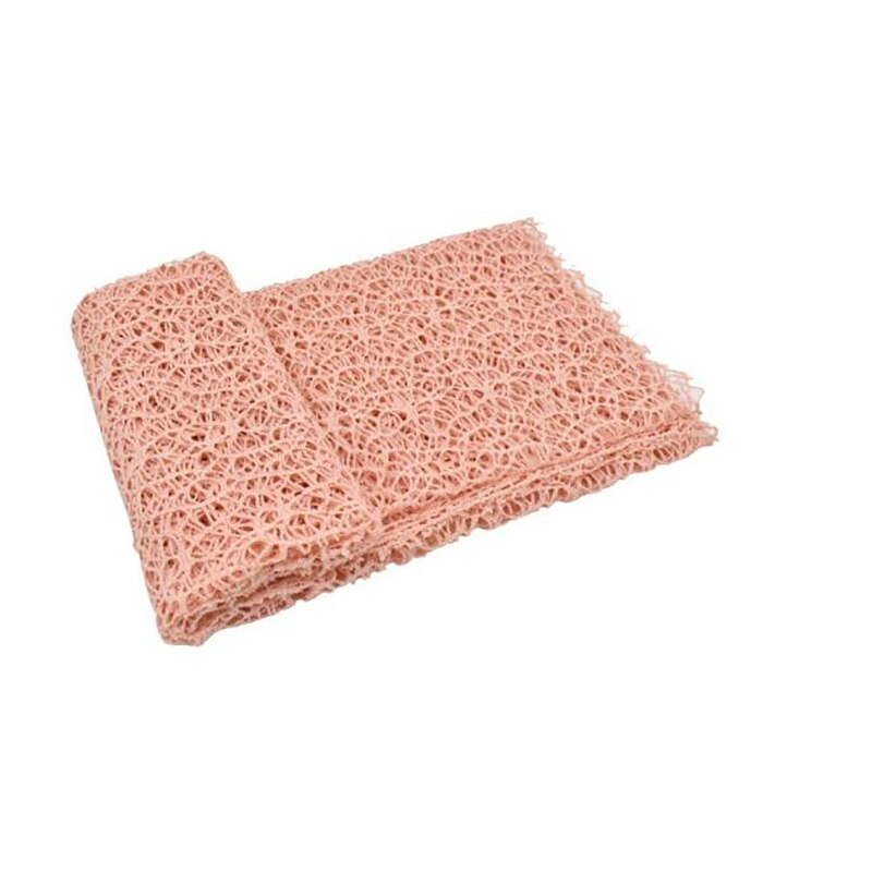Baby Fotografie Prop Deken Kant Stretch Netto Wrap Doek Grof Mesh Hollow Fotografie Wrap Doek Ademend Fotografie Props: Nude pink