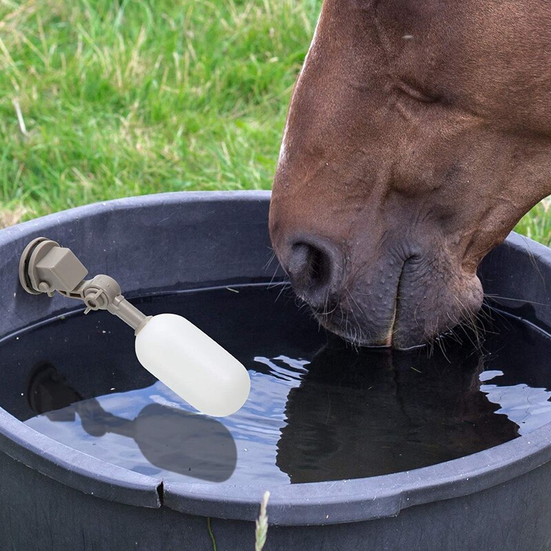 HLZS-3-Piece Float Valve Set, 1 / 2-Inch Water Supply Pipe Float Valve with Adjusting Arm for Swimming Pool, Aquarium (Gray)