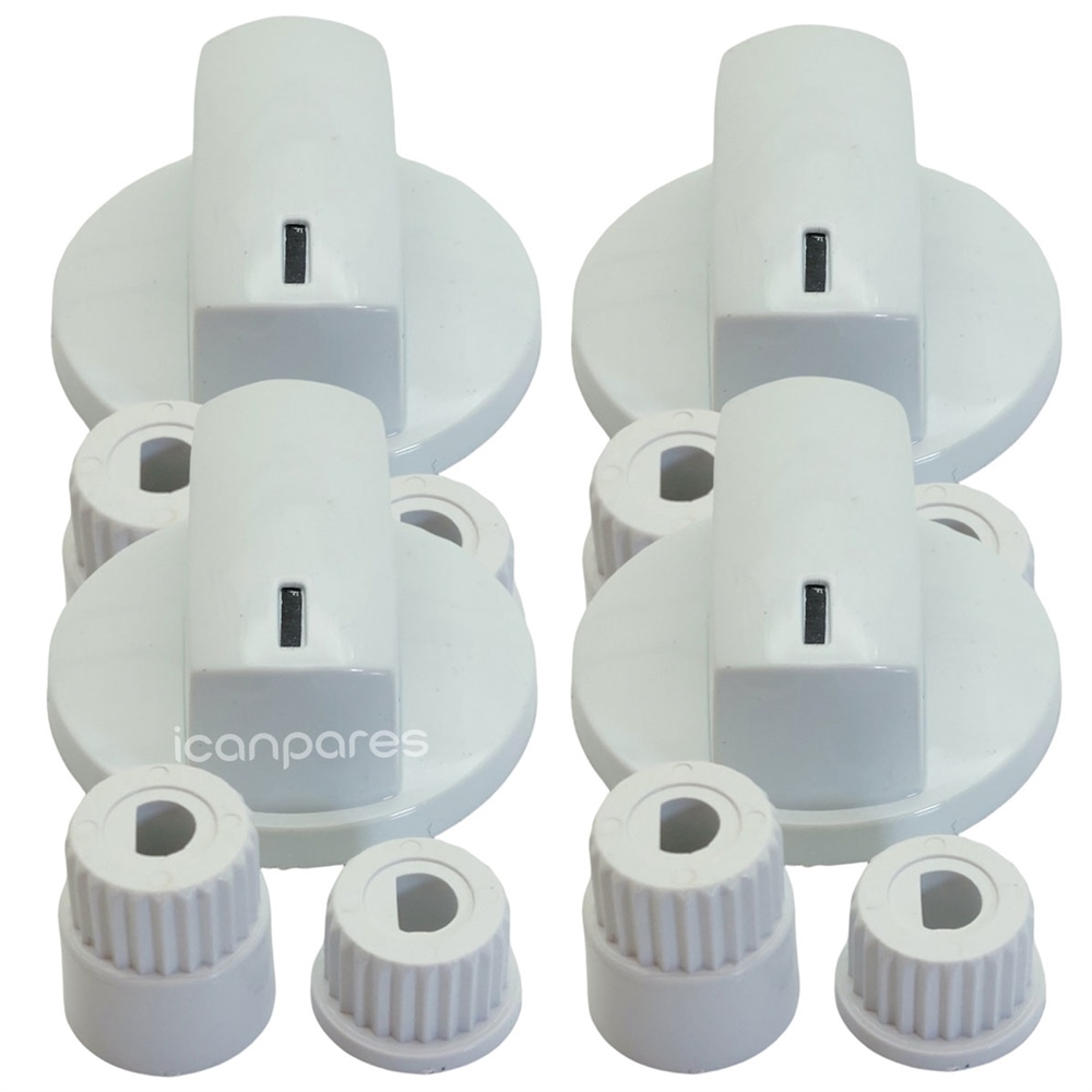 Compatible for Natural-Oscar-Pera Compatible Flush Set Top and January 4 gang Button Kit-White