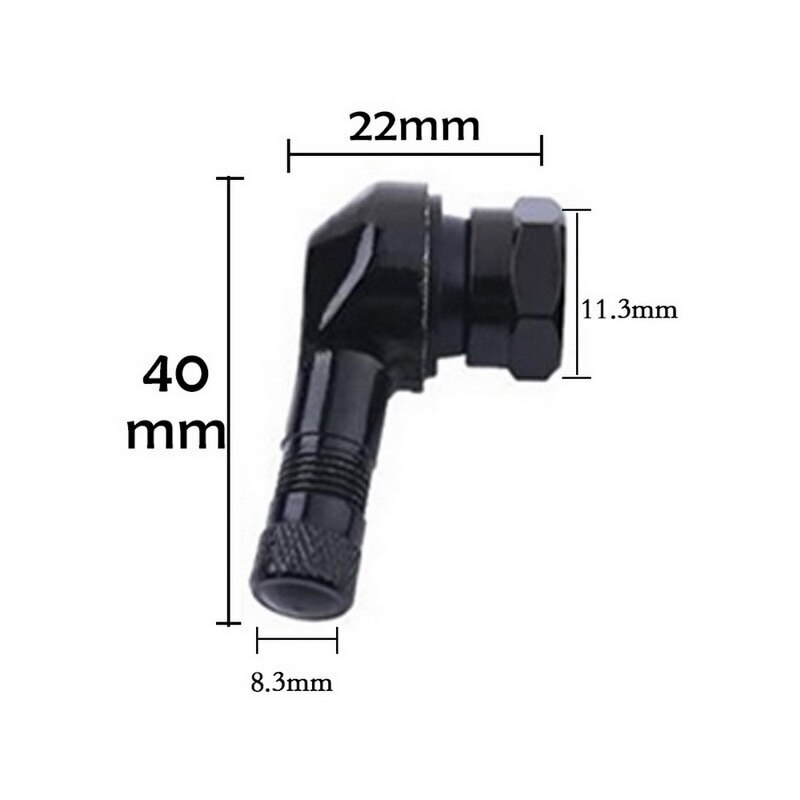 Motorcycle Rim Wheel Valve Motorcycle Rim 90 Degree Valve Motorcycle Wheel Tubeless Valve Stems For Rim Wheel Parts CNC