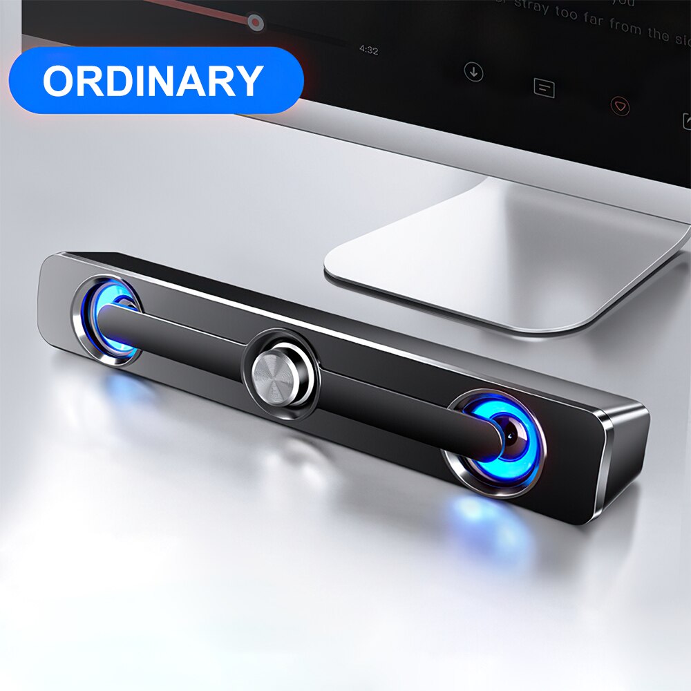 Wireless Computer Speakers 3D Surround Soundbar Bluetooth 5.0 Speaker Subwoofer Sound bar for Laptop PC Theater TV Aux 3.5mm: Ordinary version 1