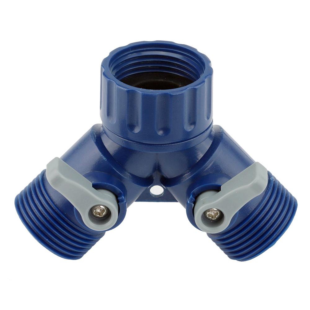 3/4" Water Tap Splitter 2 Way For 1/2" Caliber Quick Connector Adaptor Y Shape Garden Tap Splitter Connector For Irrigation: B